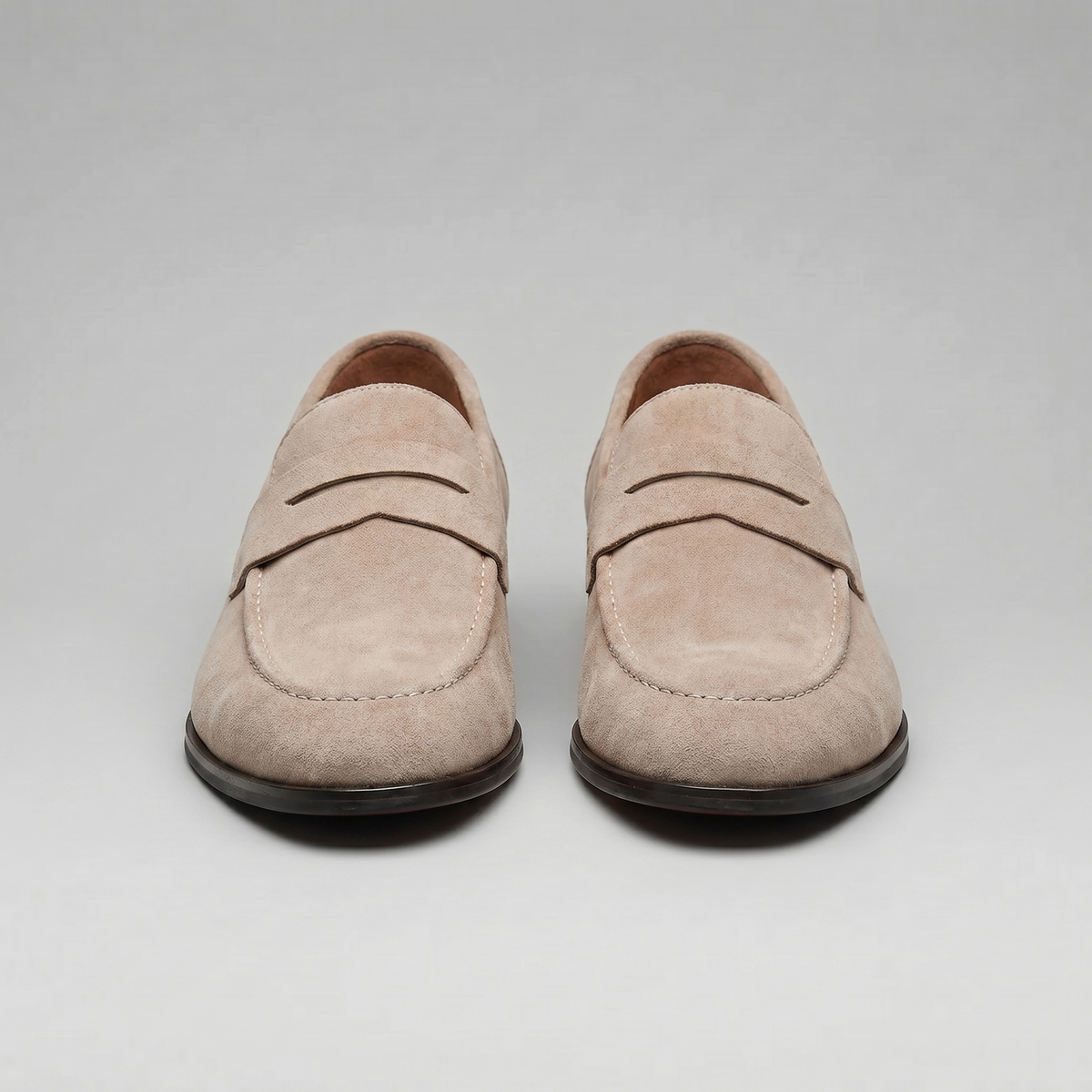 Men's Suede Penny Loafers