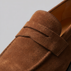 Men's Suede Penny Loafers