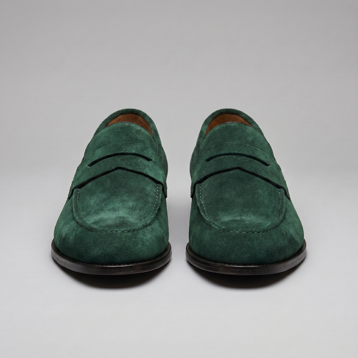 Men's Suede Penny Loafers