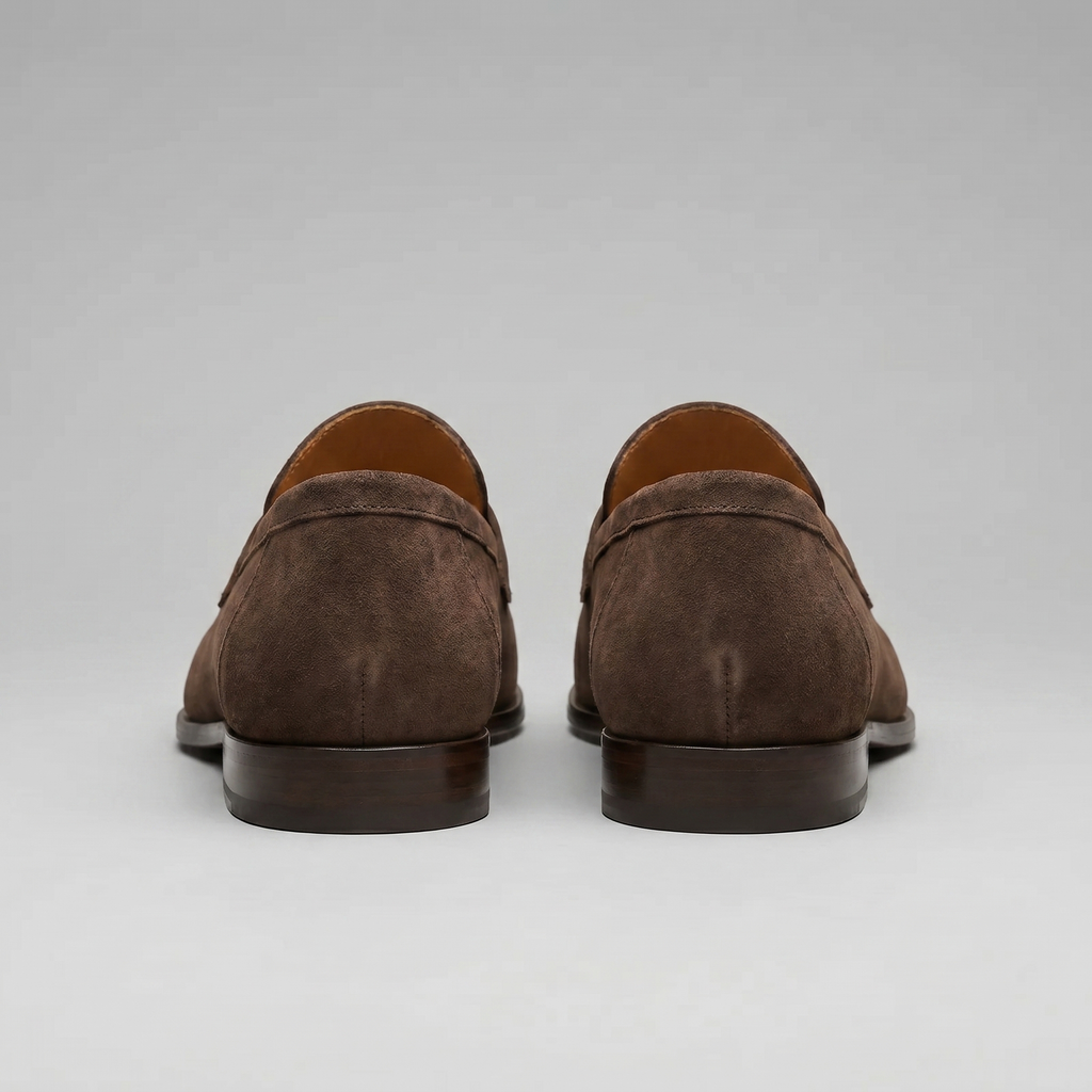 Men's Suede Penny Loafers