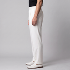 Men's Pleated Tailored Trousers with Turn-Ups