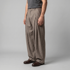Men's Pleated Wide-Leg Tailored Trousers