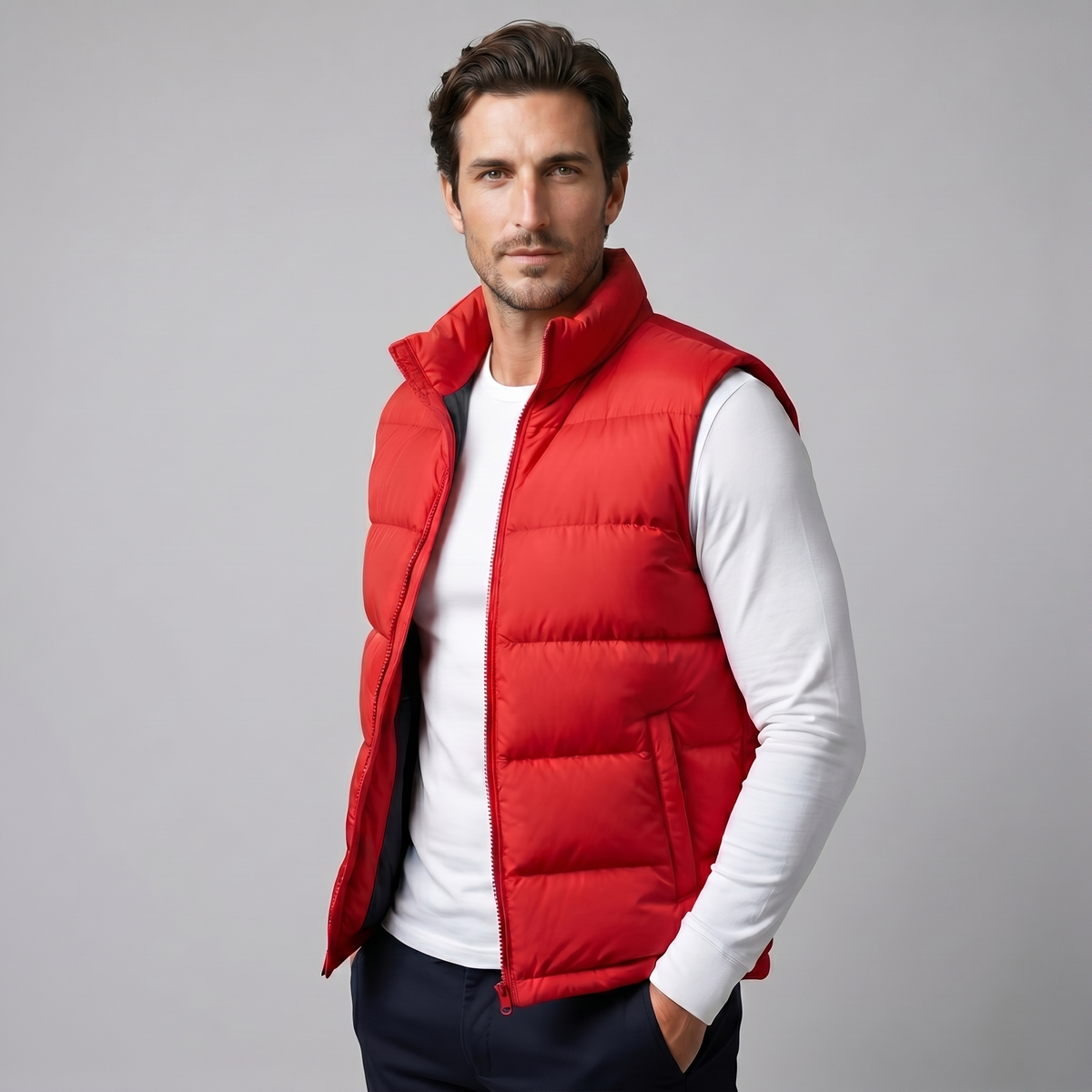Men's Quilted Padded Gilet