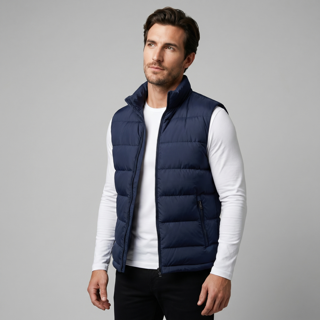 Men's Quilted Padded Gilet