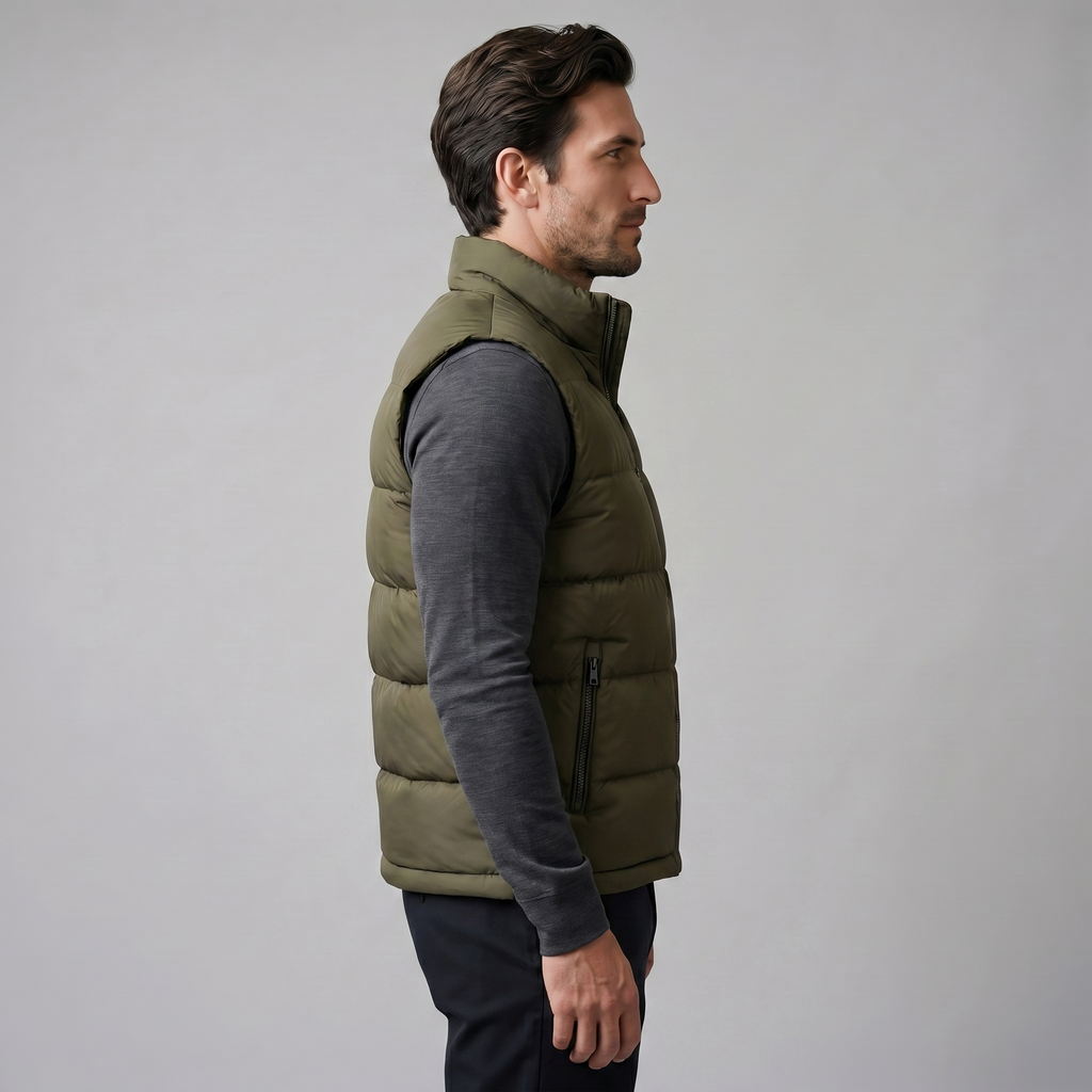 Men's Quilted Padded Gilet