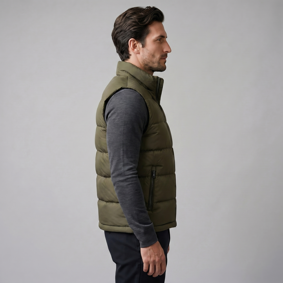 Men's Quilted Padded Gilet