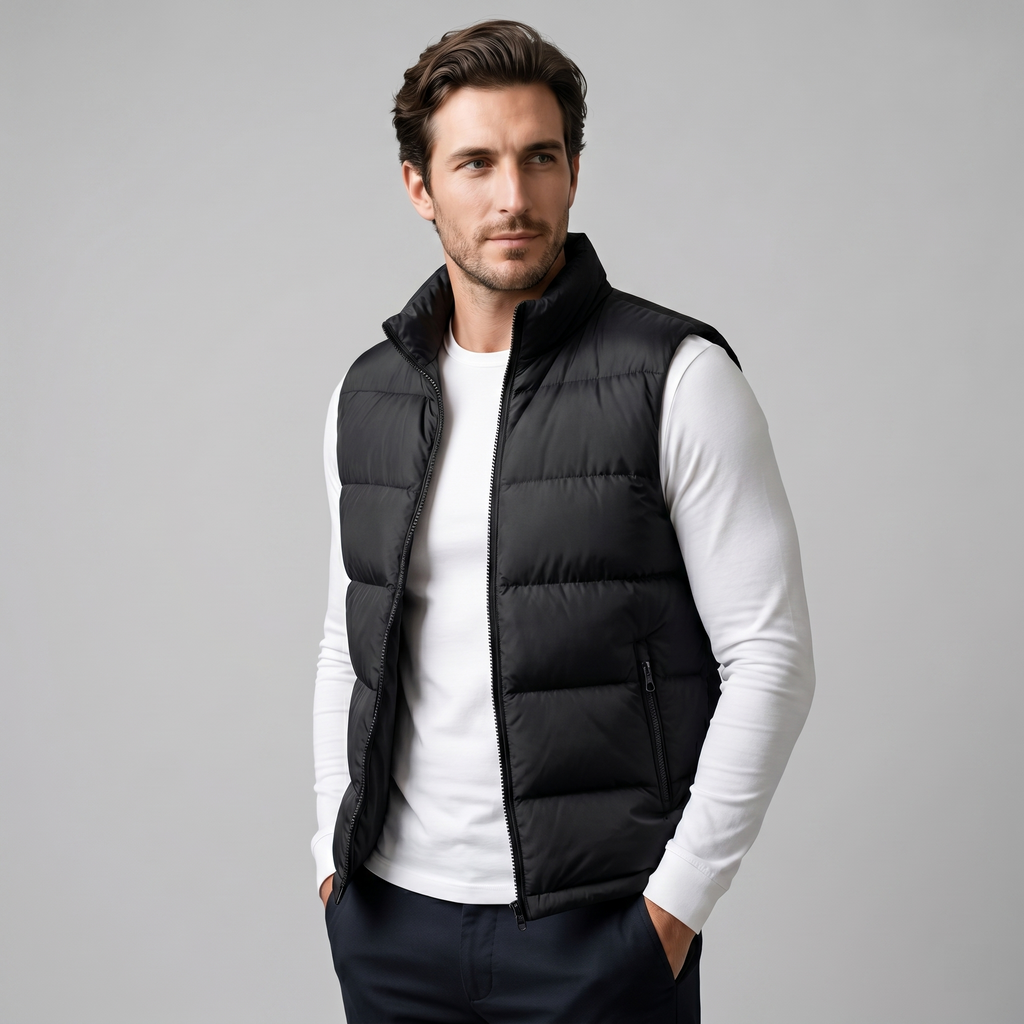Men's Quilted Padded Gilet