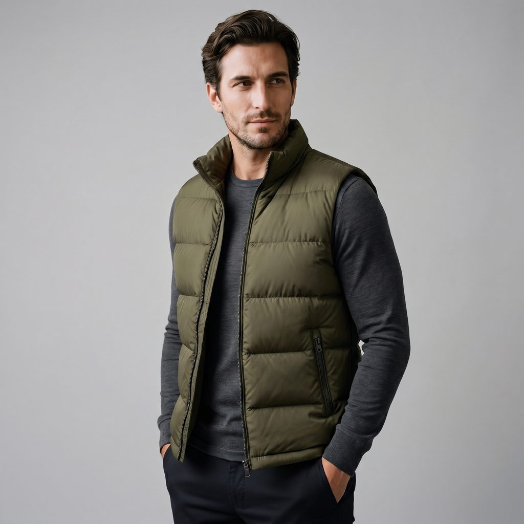 Men's Quilted Padded Gilet