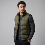 Men's Quilted Padded Gilet