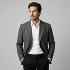 Men's Slim Fit Double-Breasted Blazer