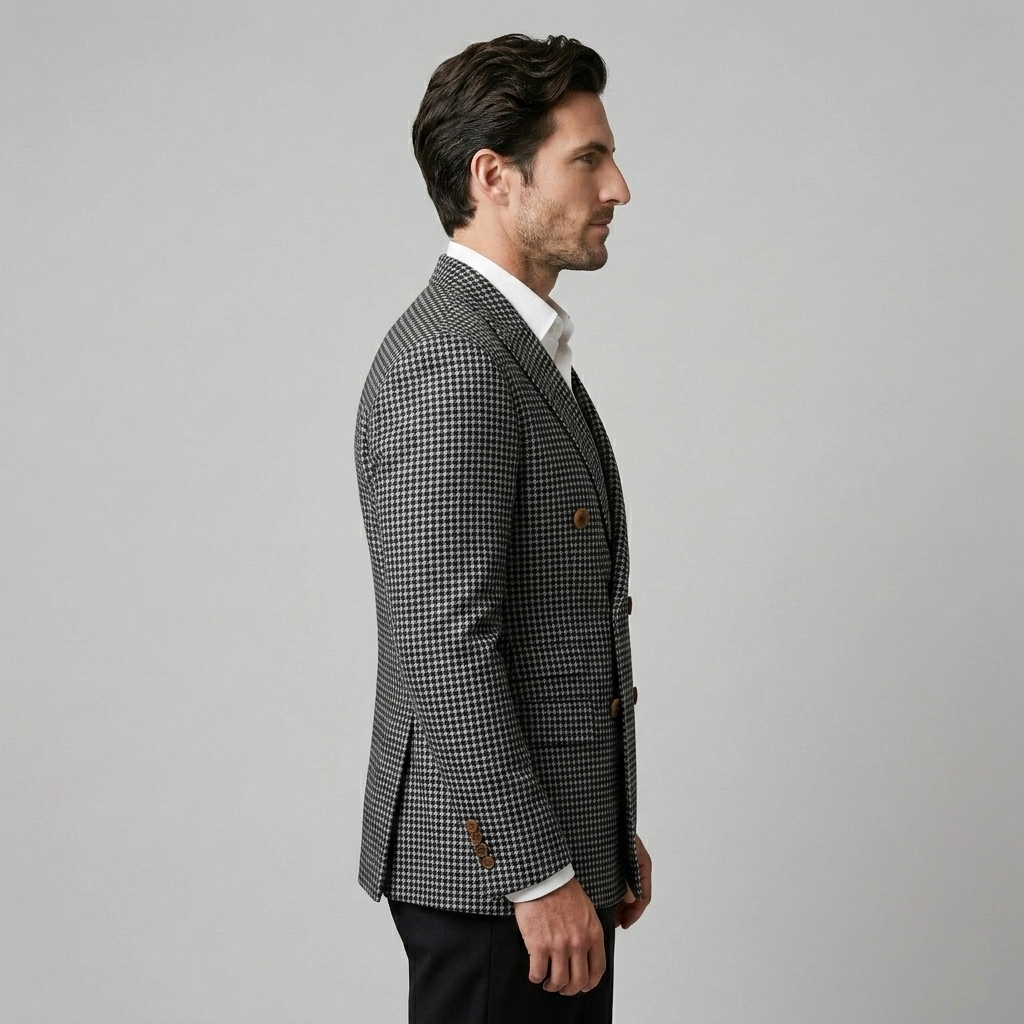 Men's Slim Fit Double-Breasted Blazer