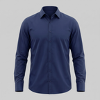 Men's Slim Fit Long-Sleeve Dress Shirt