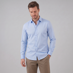 Men's Slim Fit Long-Sleeve Dress Shirt