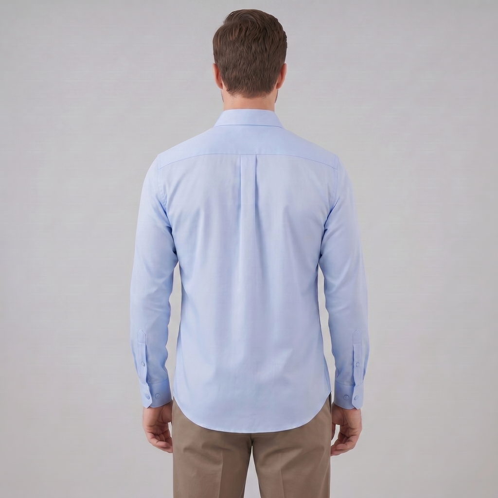 Men's Slim Fit Long-Sleeve Dress Shirt