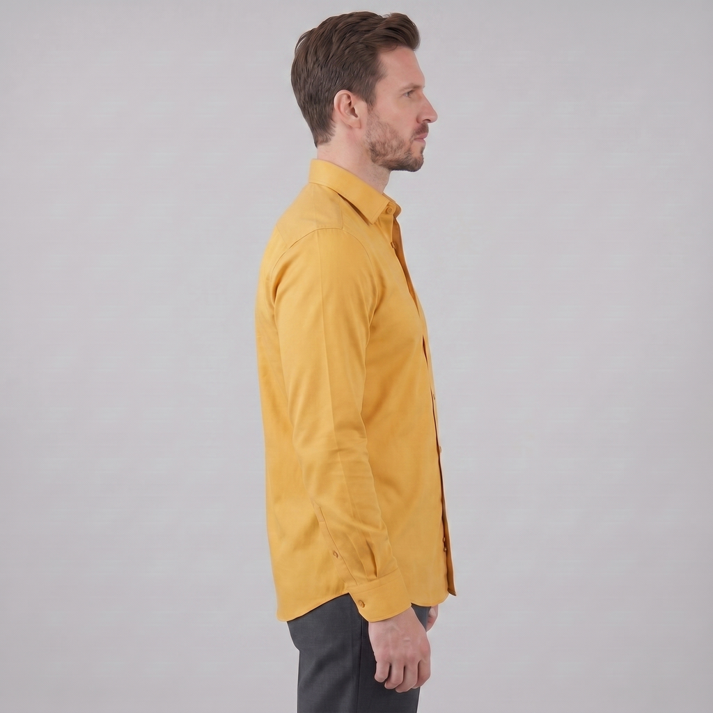 Men's Slim Fit Long-Sleeve Dress Shirt