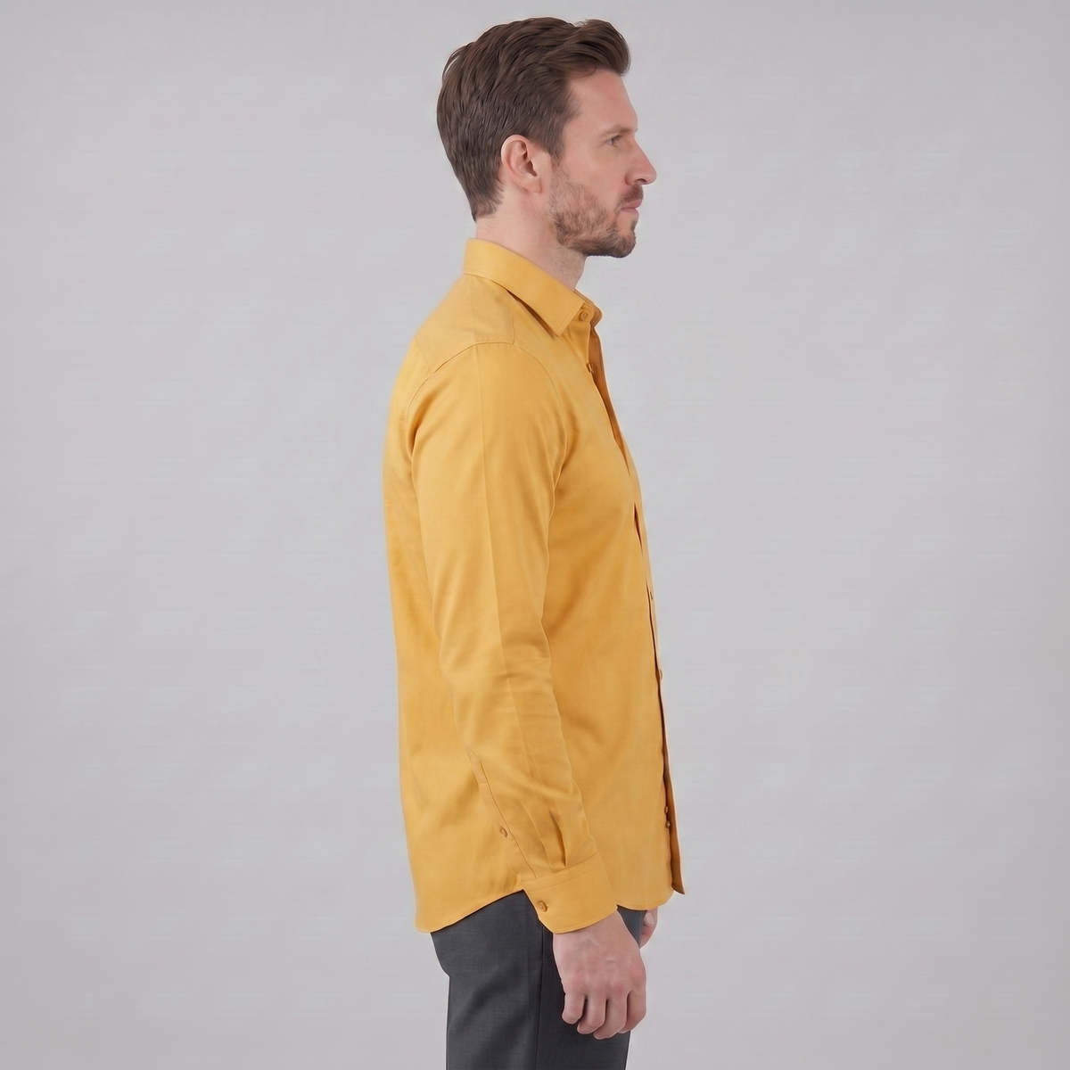 Men's Slim Fit Long-Sleeve Dress Shirt