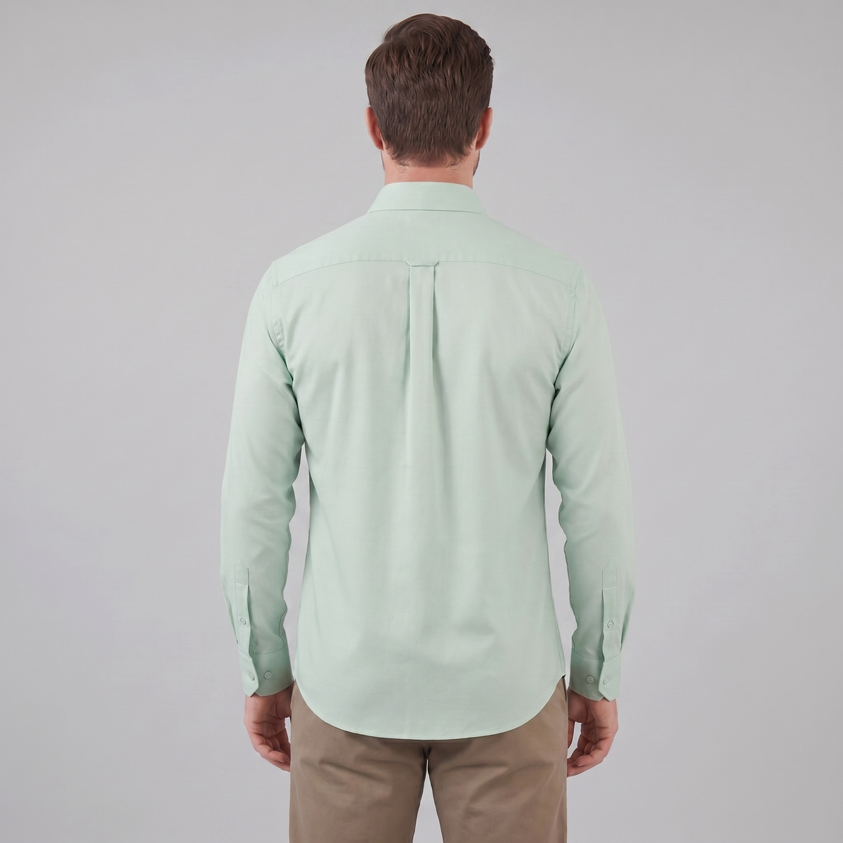 Men's Slim Fit Long-Sleeve Dress Shirt