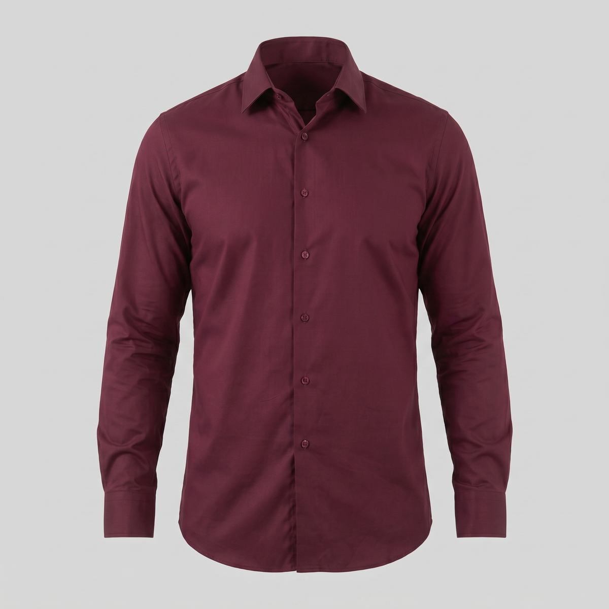 Men's Slim Fit Long-Sleeve Dress Shirt