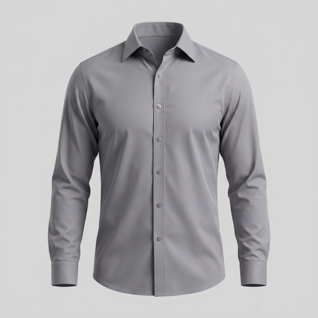 Men's Slim Fit Long-Sleeve Dress Shirt