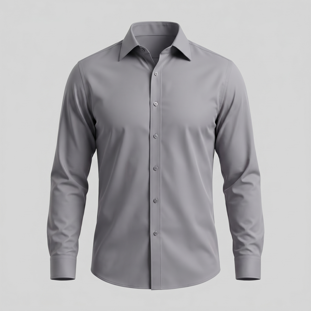 Men's Slim Fit Long-Sleeve Dress Shirt