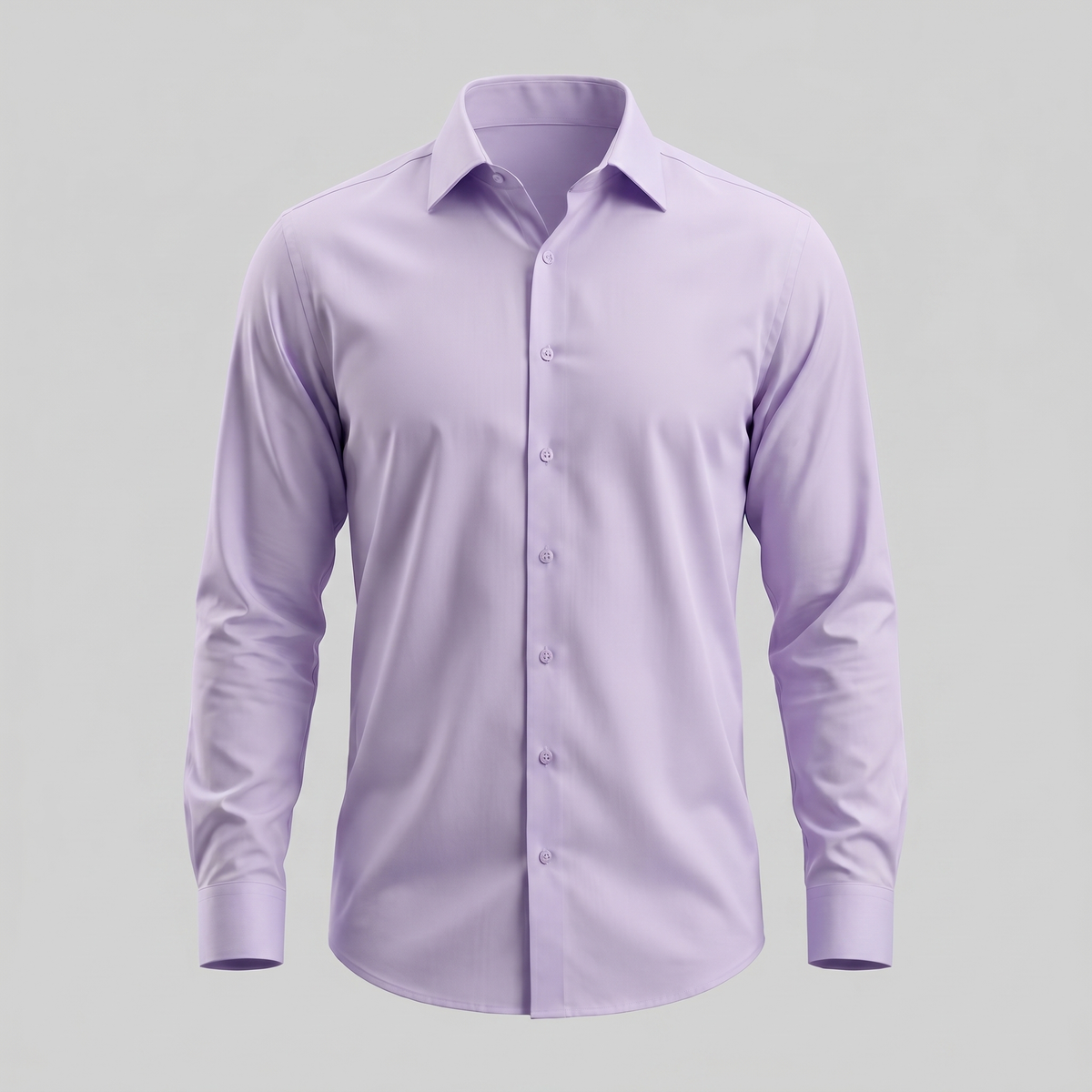 Men's Slim Fit Long-Sleeve Dress Shirt