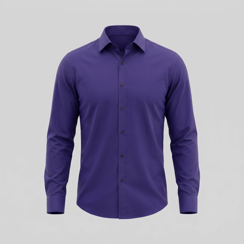 Men's Slim Fit Long-Sleeve Dress Shirt