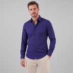 Men's Slim Fit Long-Sleeve Dress Shirt