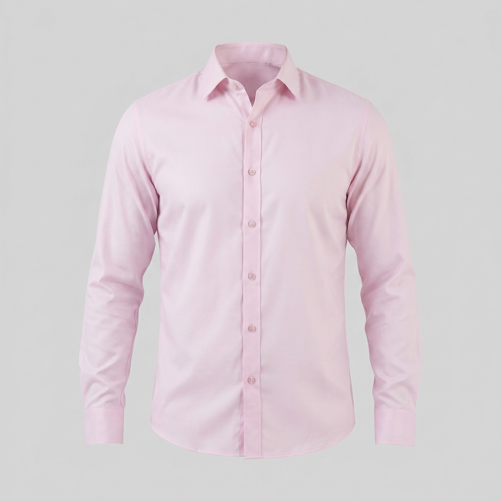 Men's Slim Fit Long-Sleeve Dress Shirt