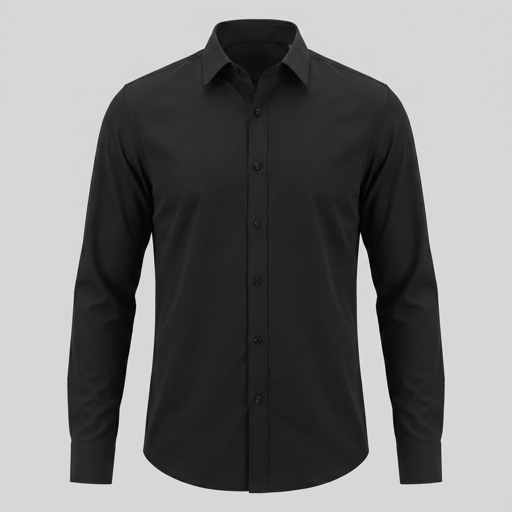 Men's Slim Fit Long-Sleeve Dress Shirt