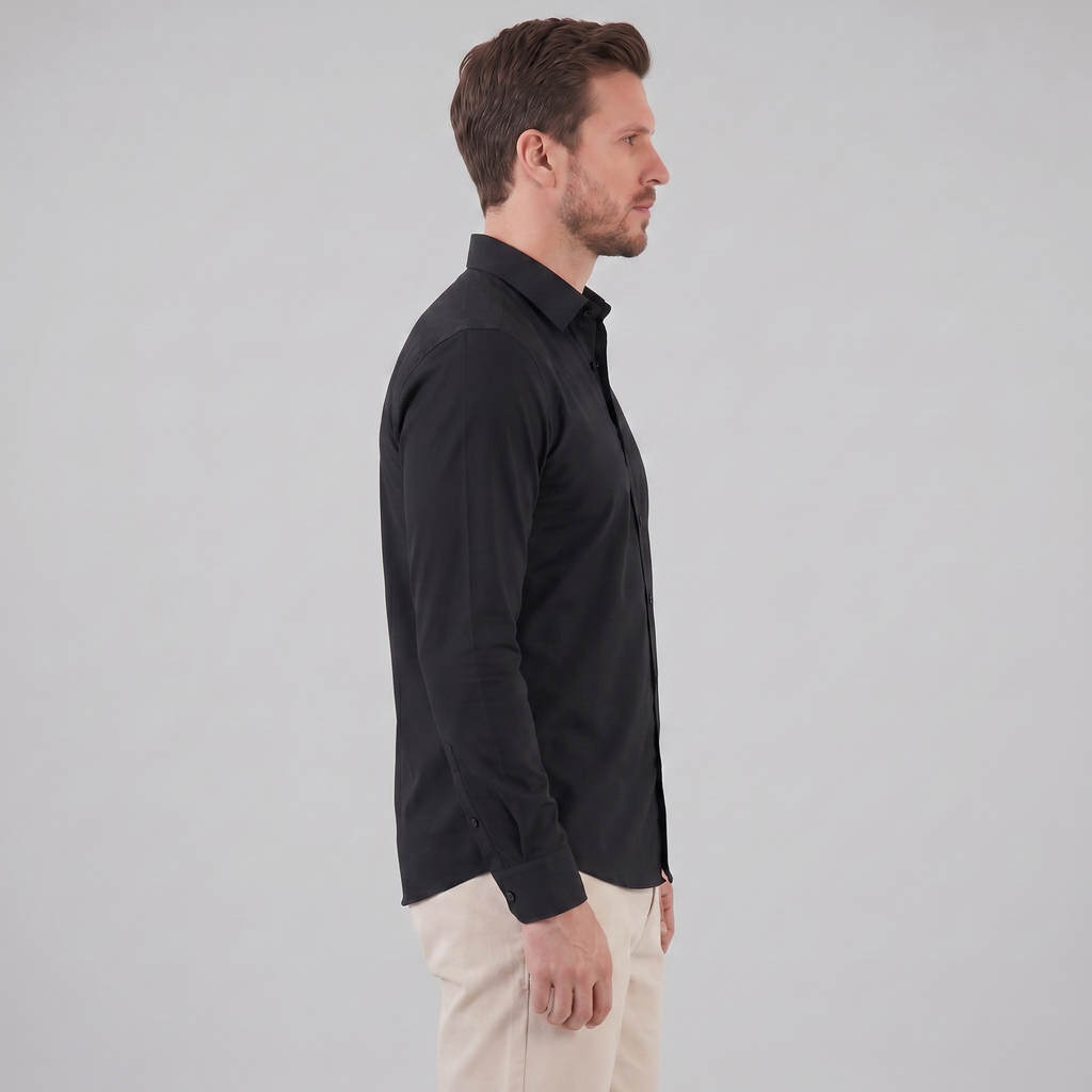 Men's Slim Fit Long-Sleeve Dress Shirt