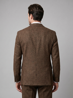 Men's Slim Fit Three-Piece Suit with Vest for Weddings