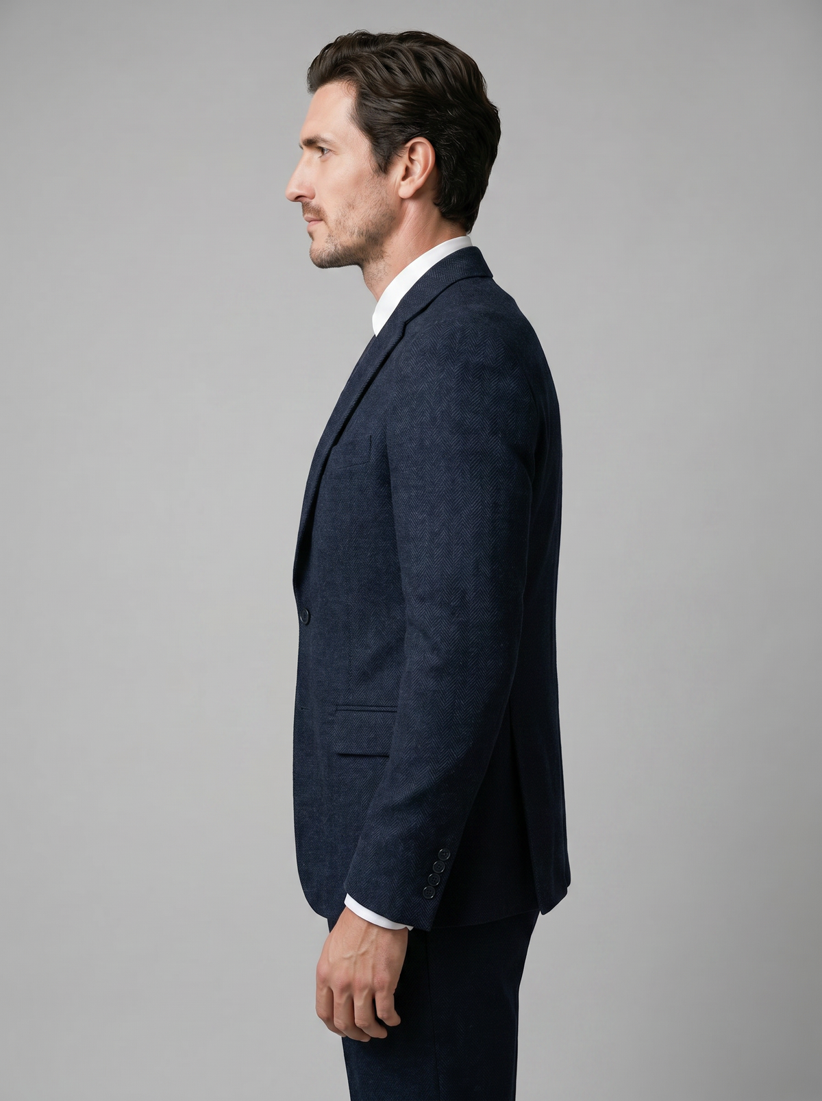 Men's Slim Fit Three-Piece Suit with Vest for Weddings