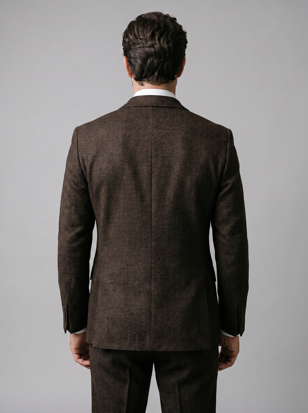 Men's Slim Fit Three-Piece Suit with Vest for Weddings