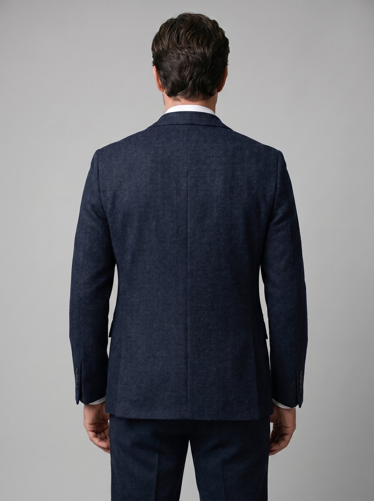 Men's Slim Fit Three-Piece Suit with Vest for Weddings