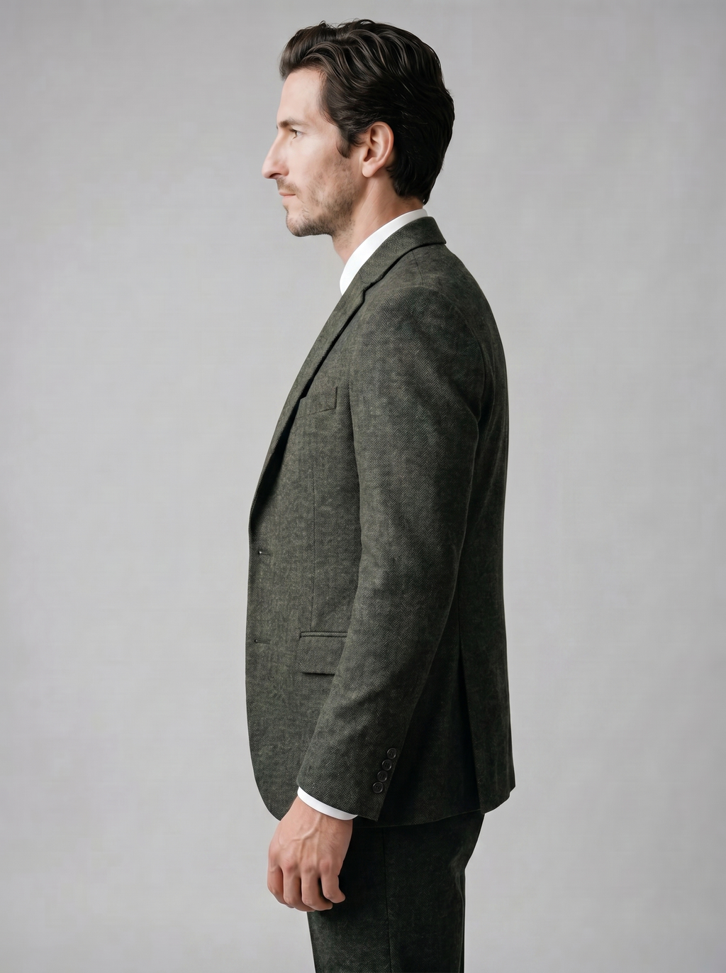 Men's Slim Fit Three-Piece Suit with Vest for Weddings