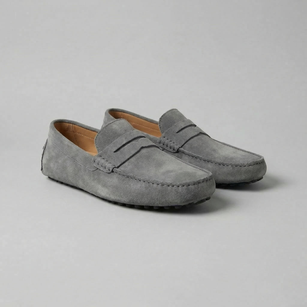 Men's Stylish Suede Penny Loafers