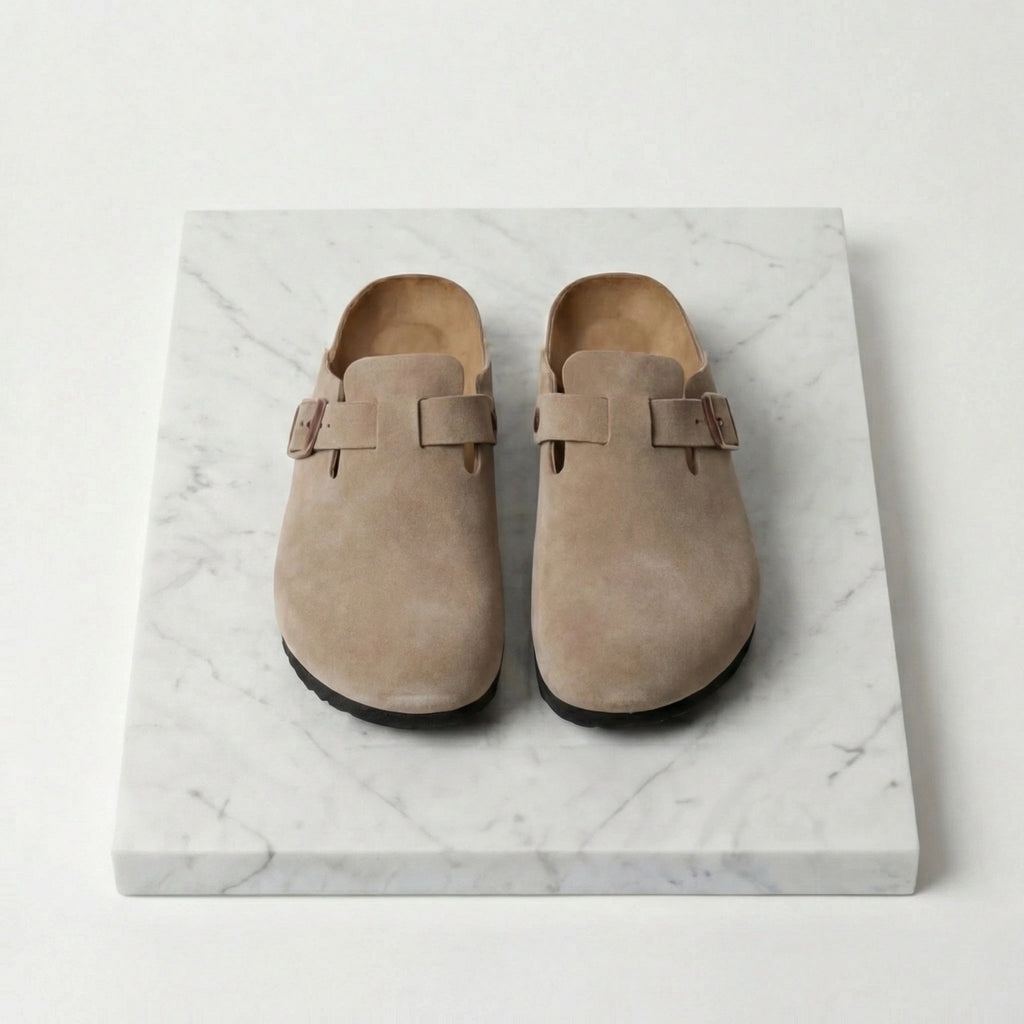 Men's Suede Clogs - Stylish Comfort Loafers