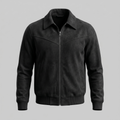 Men's Suede Harrington Bomber Jacket