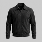 Men's Suede Harrington Bomber Jacket