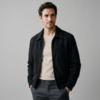 Men's Suede Harrington Bomber Jacket