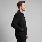 Men's Suede Jacket with Zip-Collar