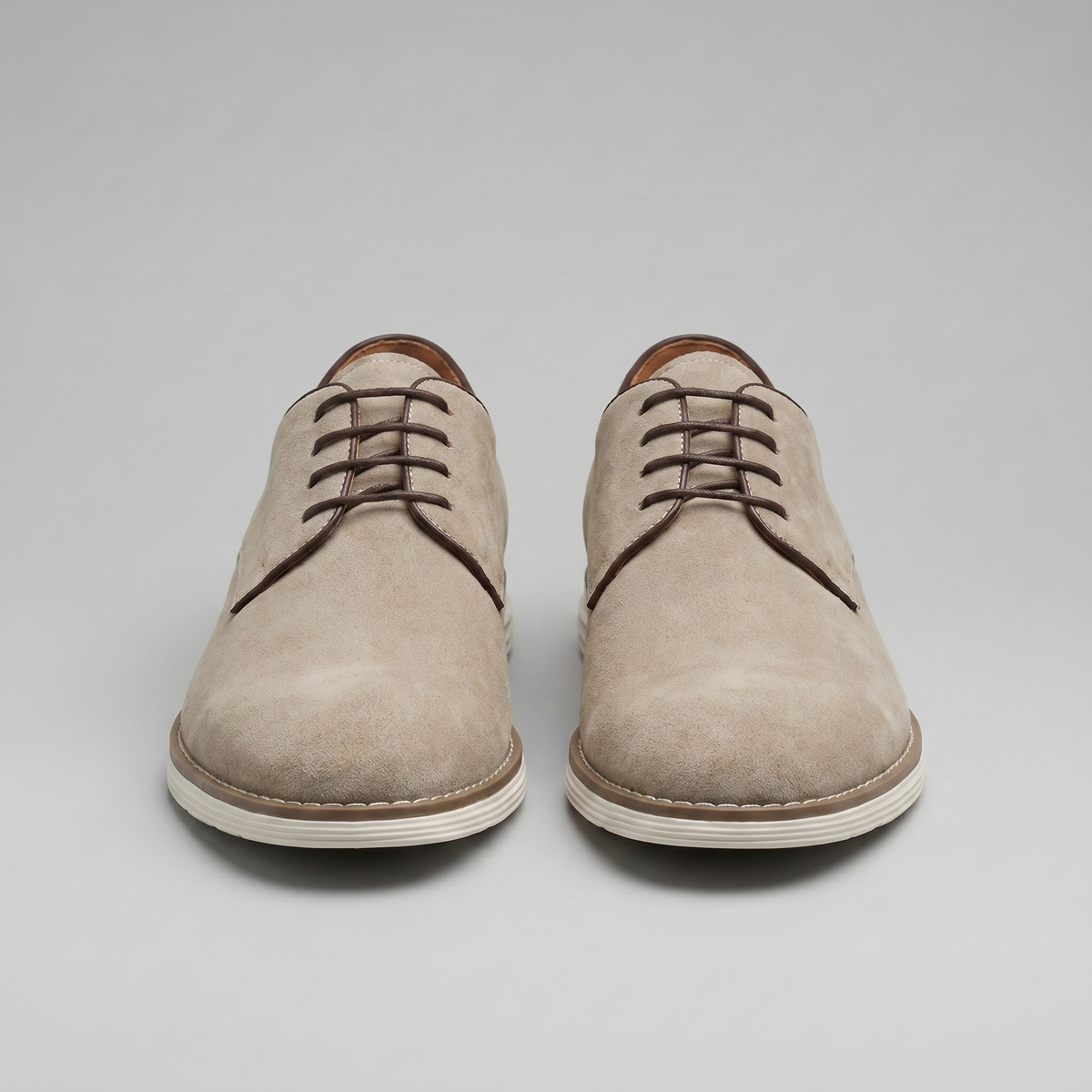 Men's Suede Lace-Up Derby Shoes