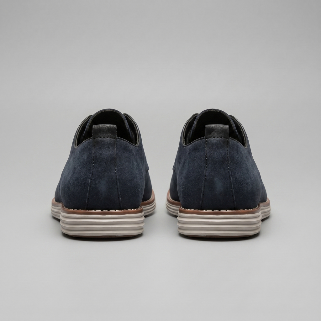 Men's Suede Lace-Up Derby Shoes