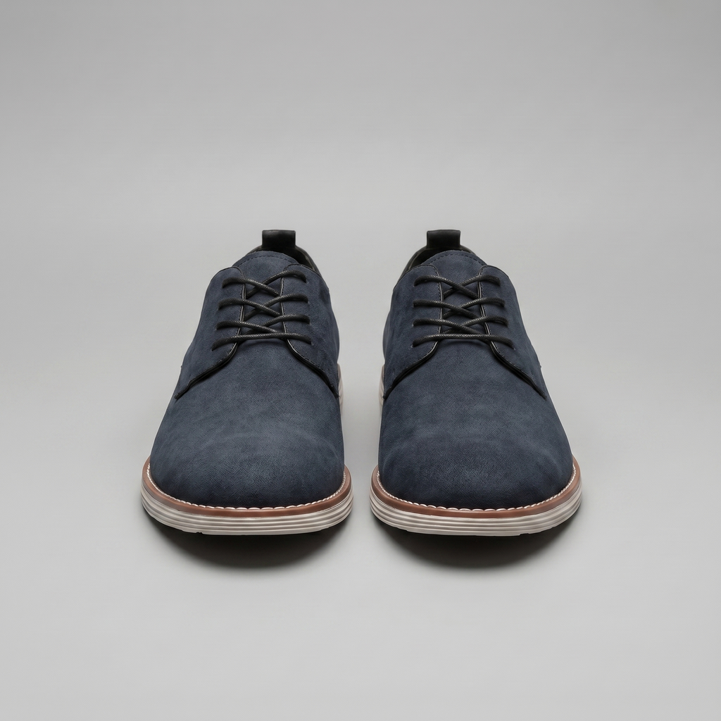 Men's Suede Lace-Up Derby Shoes