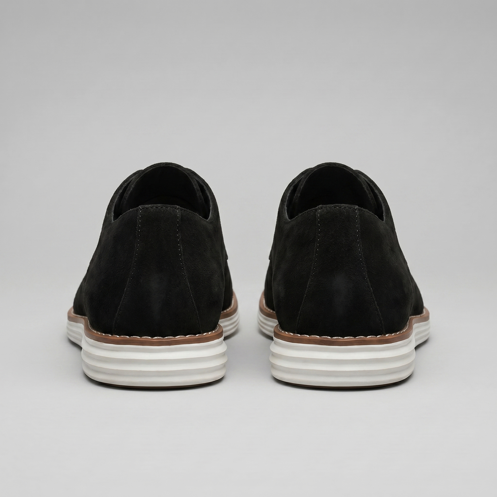Men's Suede Lace-Up Derby Shoes