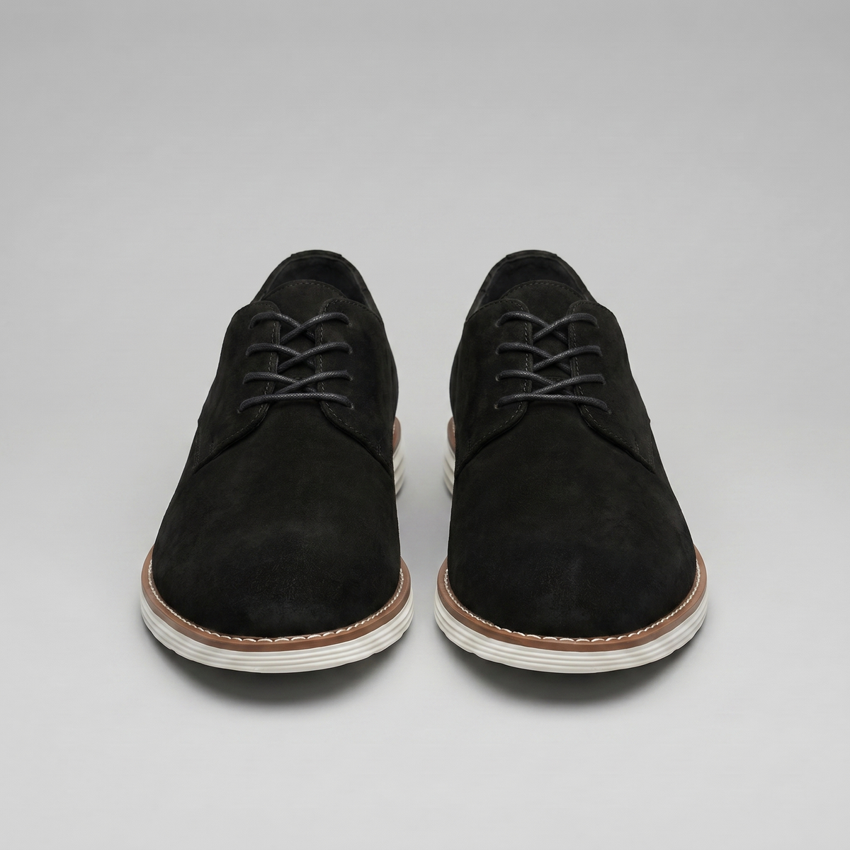 Men's Suede Lace-Up Derby Shoes