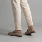 Men's Suede Loafers with Horsebit Detail
