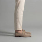 Men's Suede Loafers with Horsebit Detail