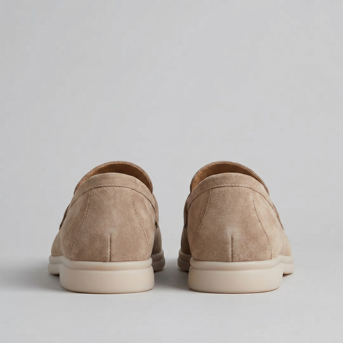 Men's Suede Metal Buckle Loafers