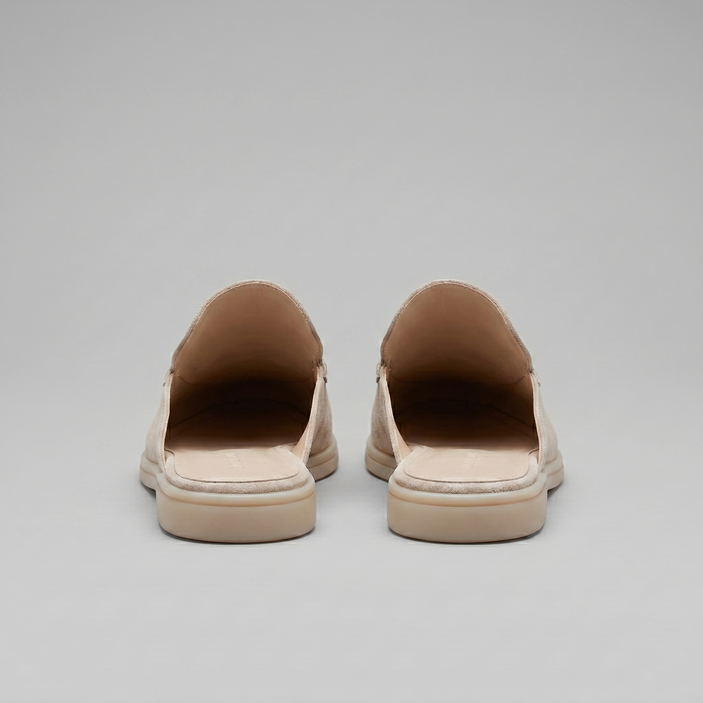Men's Suede Backless Loafer Mules